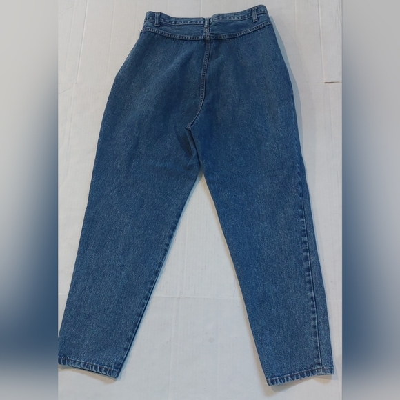 BIB BLASS Women's Vintage Jeans Size 14 High Rise Pleated Mom Denim - Picture 10 of 11